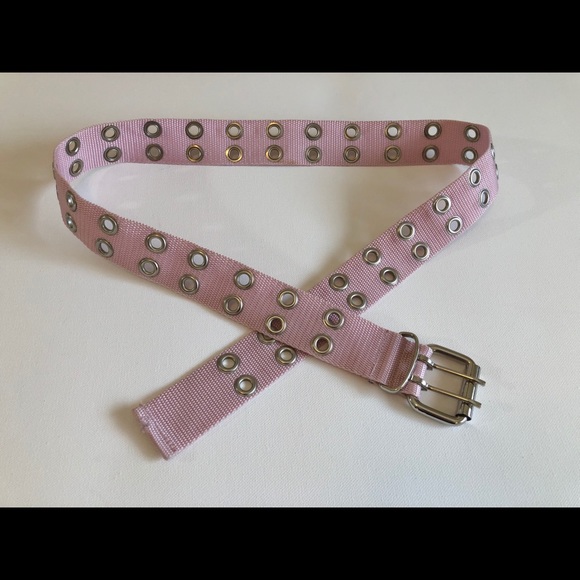 Accessories - ✨3/$20 Light Pink Grommet Belt, Metal Detailing